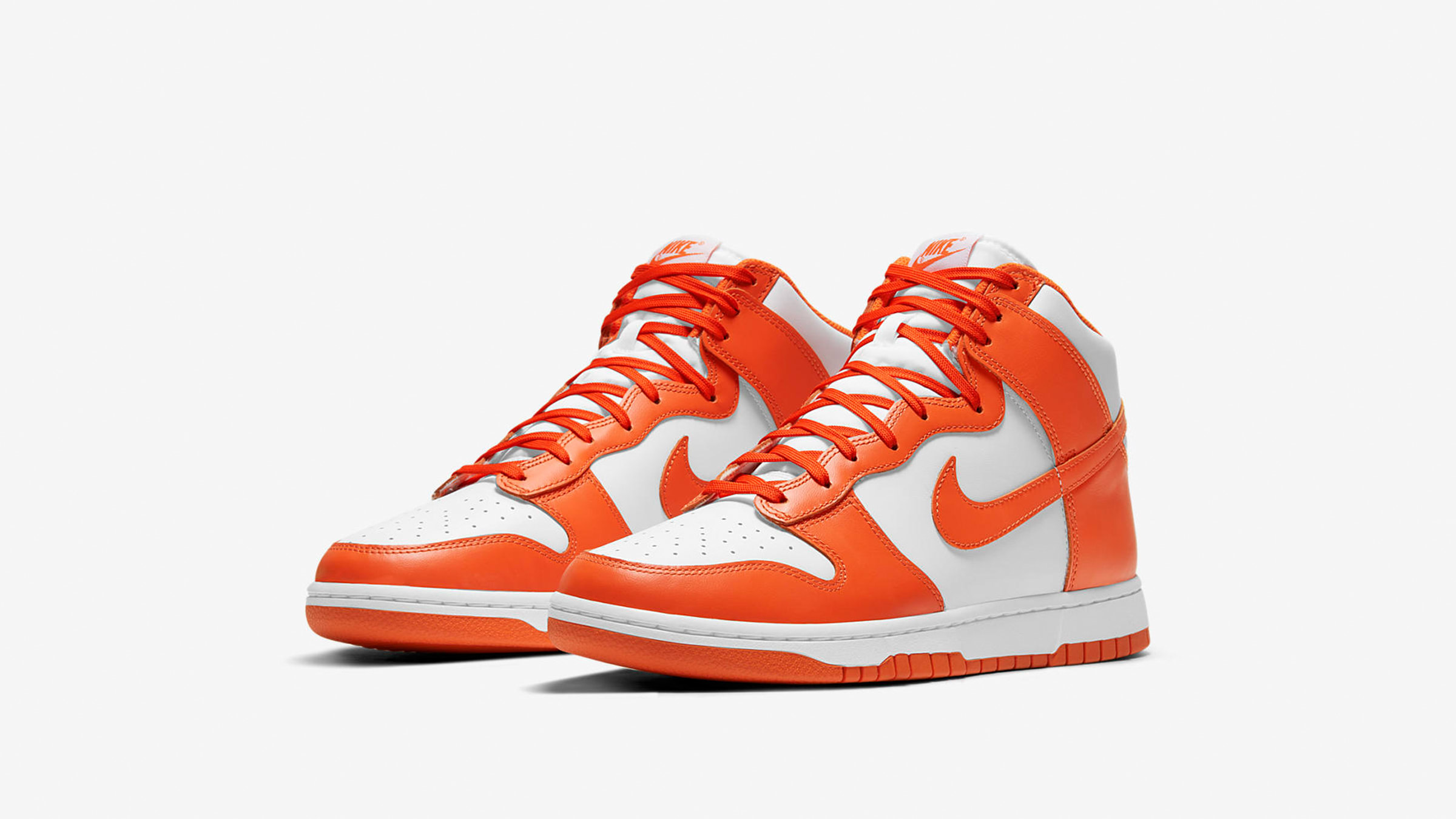 Nike Dunk Hi Retro (White & Orange Blaze) | END. Launches