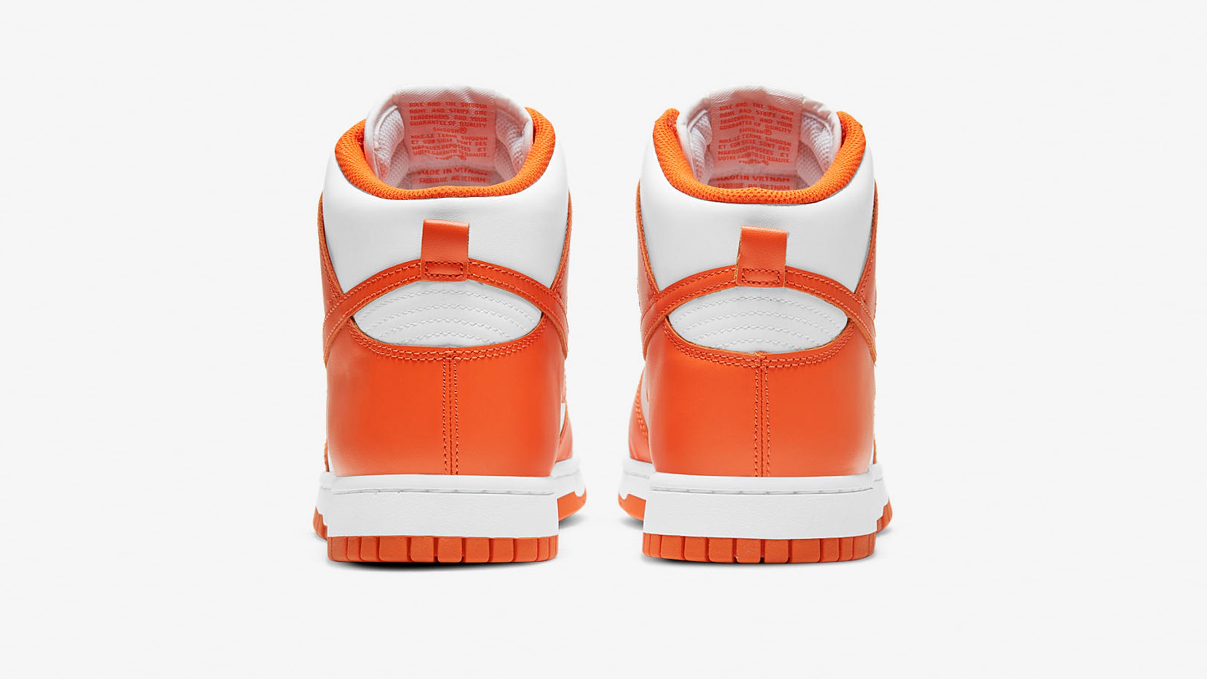 Nike Dunk Hi Retro (White & Orange Blaze) | END. Launches