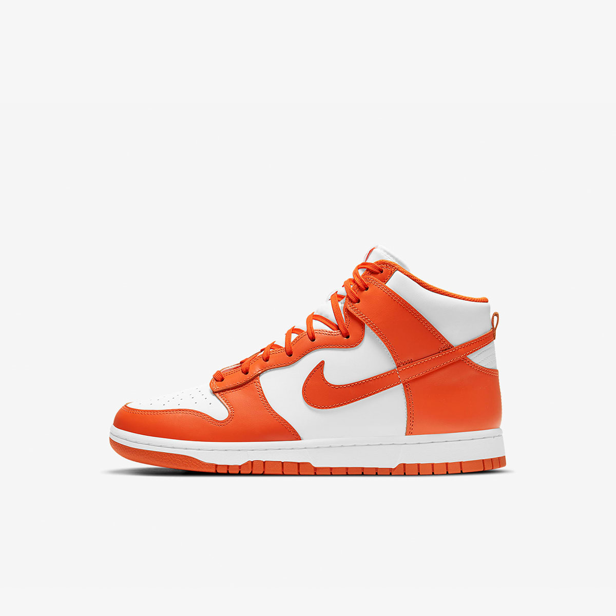 Nike Dunk Hi Retro (White & Orange Blaze) | END. Launches