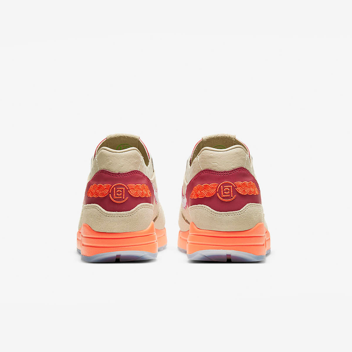 Nike x CLOT Air Max 1 (Net, Deep Red & Orange Blaze) | END. Launches