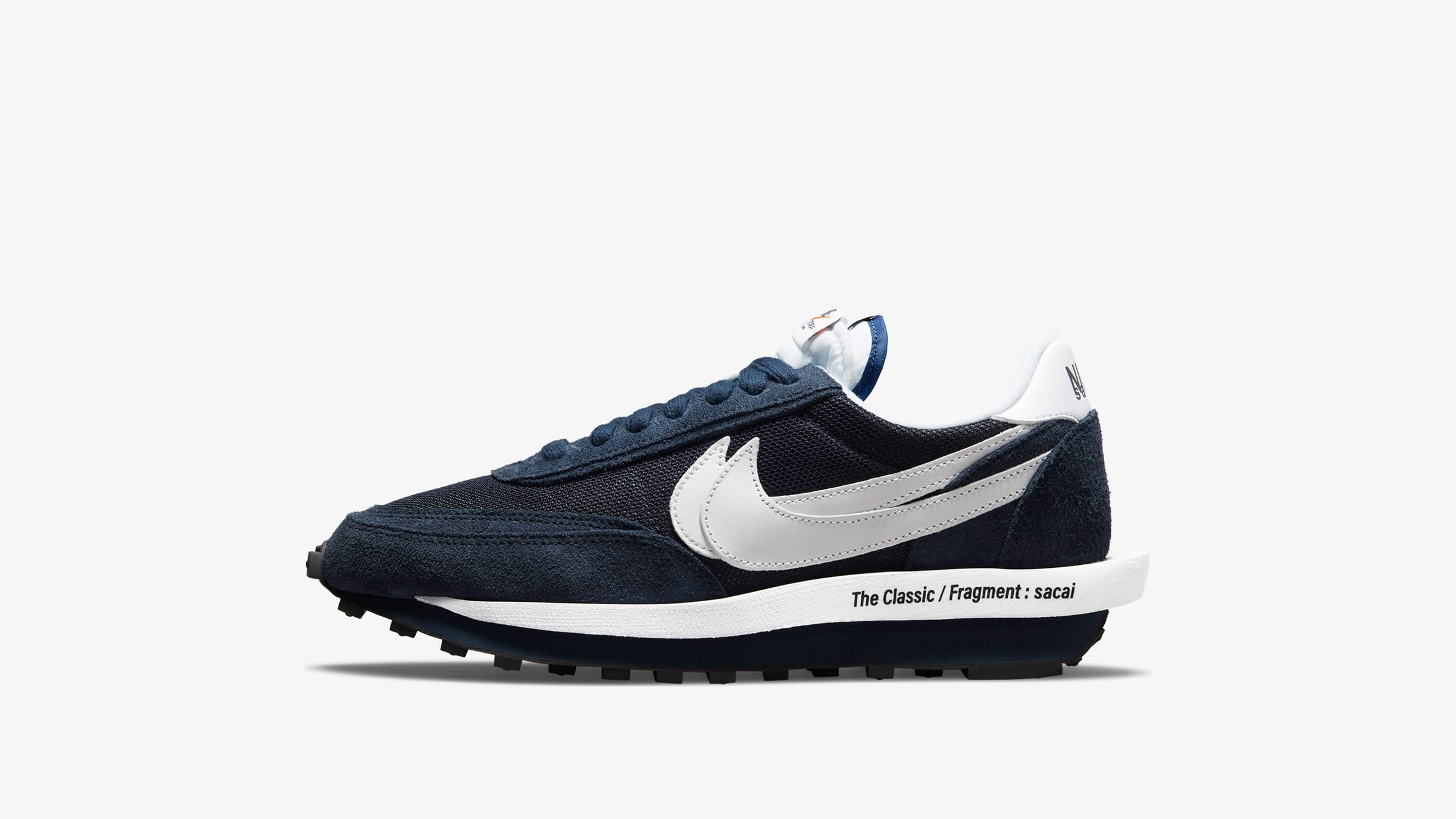 Nike x Sacai x Fragment LDWaffle (Blue Void & White) | END. Launches