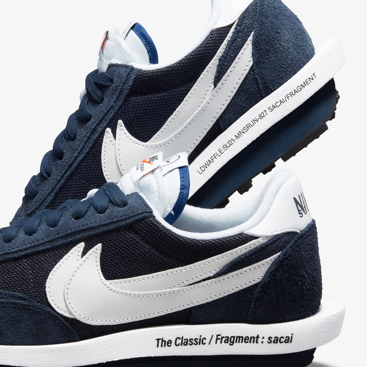 Nike x Sacai x Fragment LDWaffle (Blue Void & White) | END. Launches