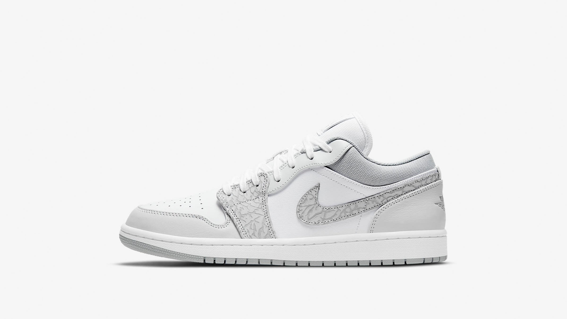 Air Jordan 1 Low PRM (White, Grey & Sail) | END. Launches