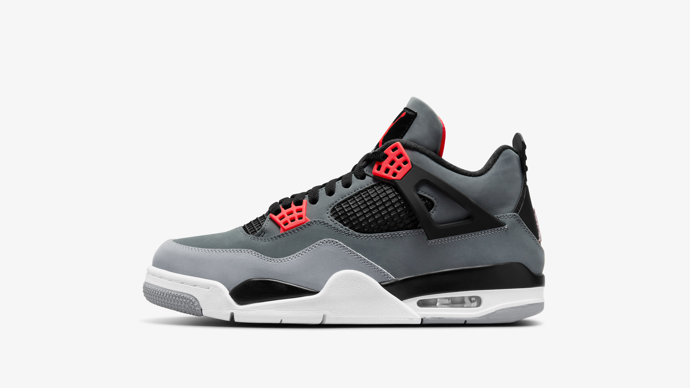 Air Jordan 4 Retro (Dark Grey, Infrared & Cement Grey) END. Launches