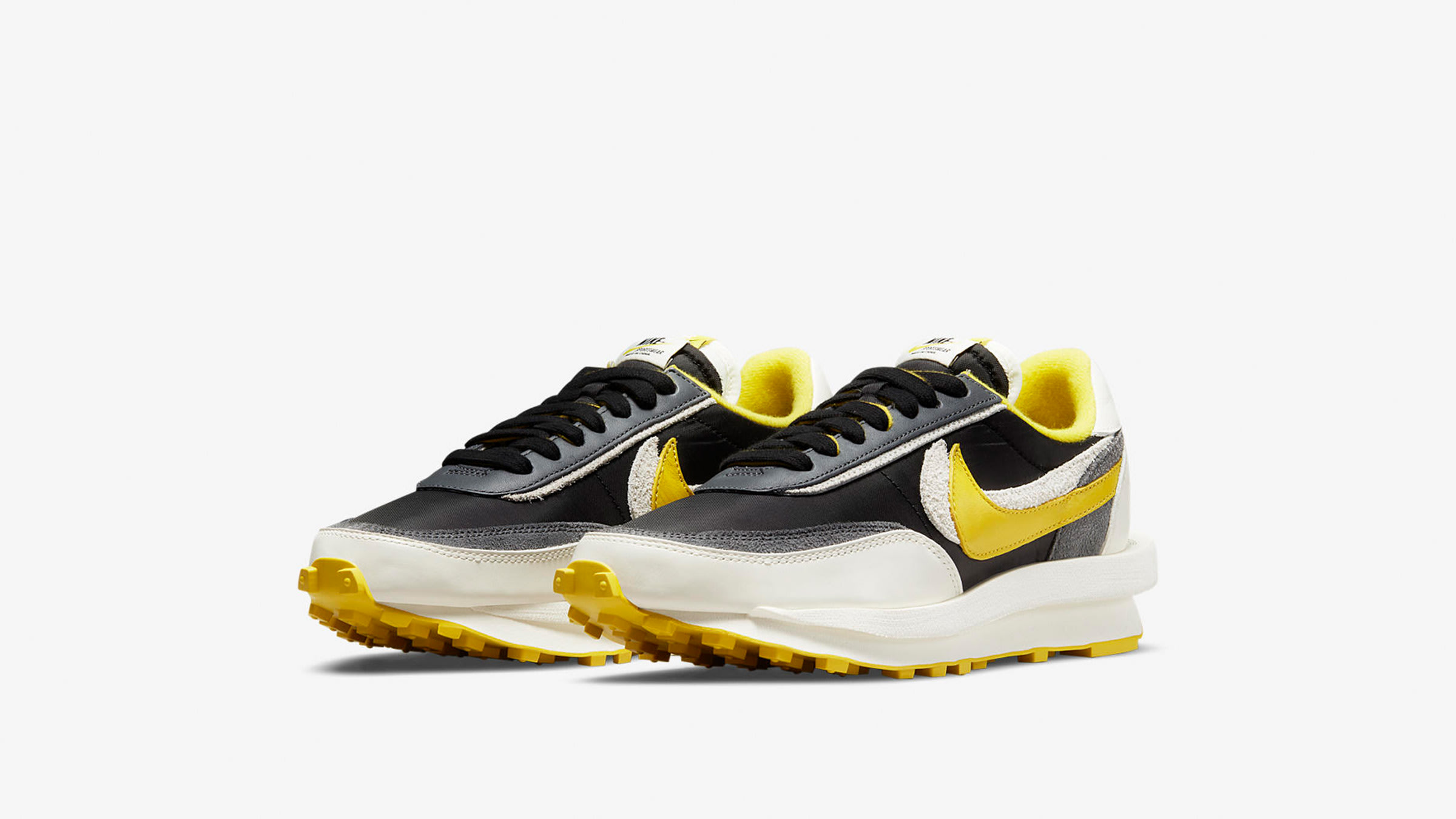 Nike x Sacai x Undercover LDWaffle (Black, Citron & Grey) | END