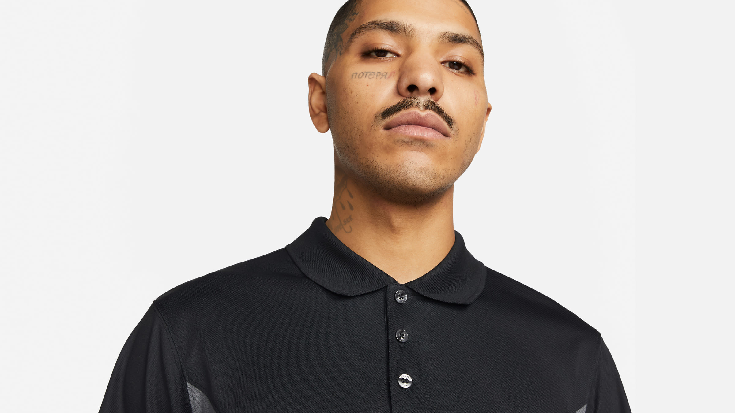 NOCTA Printed Polo Shirt Black