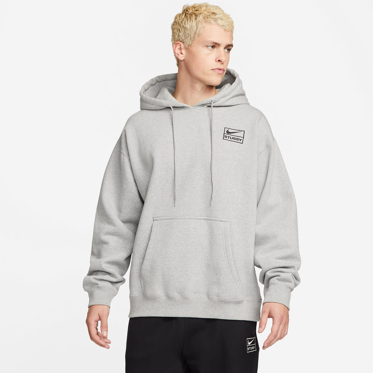 Nike x Stussy Popover Hoody (Dark Grey Heather) | END. Launches