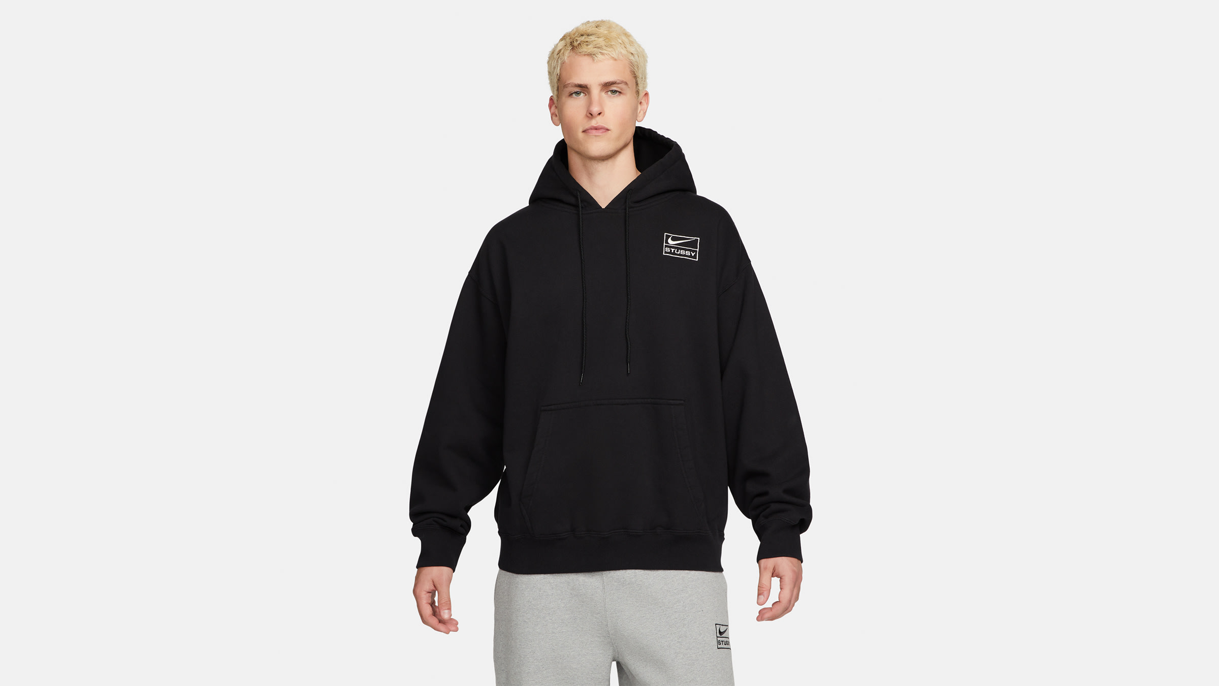 Nike x Stussy Washed Popover Hoody (Black) | END. Launches