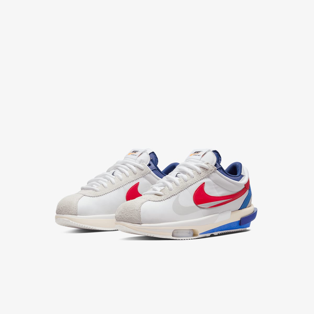 Nike x Sacai Zoom Cortez SP (White & University Red) | END. Launches