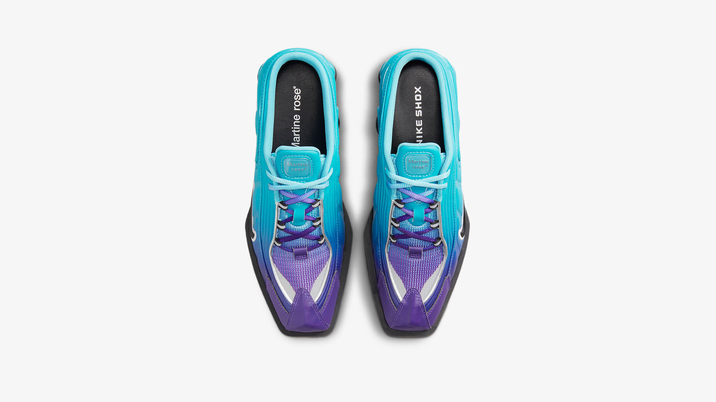 Nike x Martine Rose Shox MR4 (Blue, Black & Silver) | END. Launches