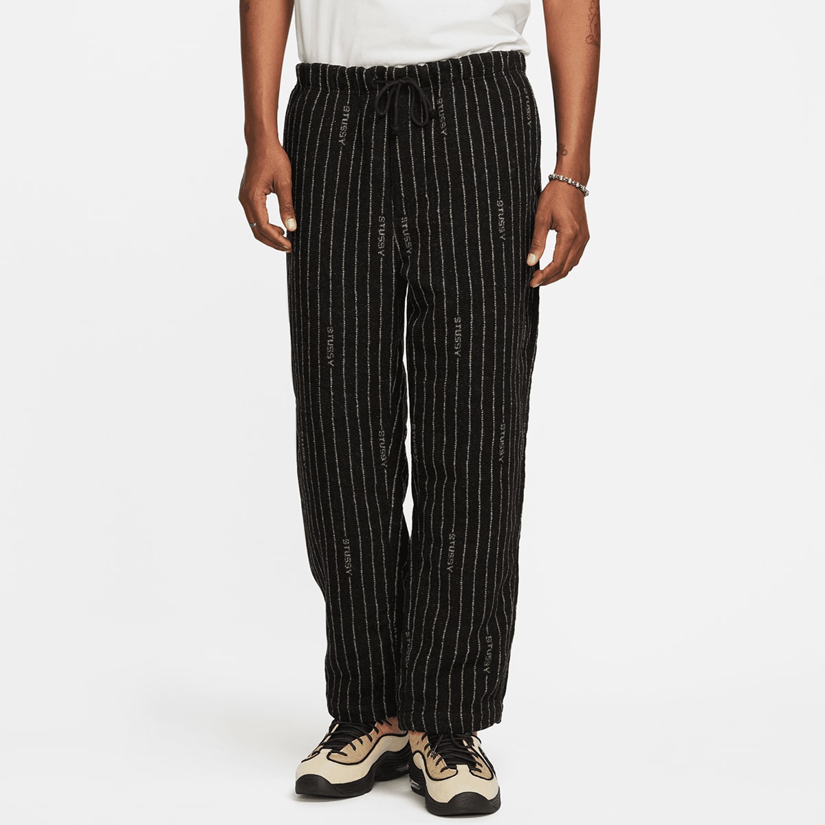 Nike x Stussy Stripe Wool Pant (Antique Black) | END. Launches