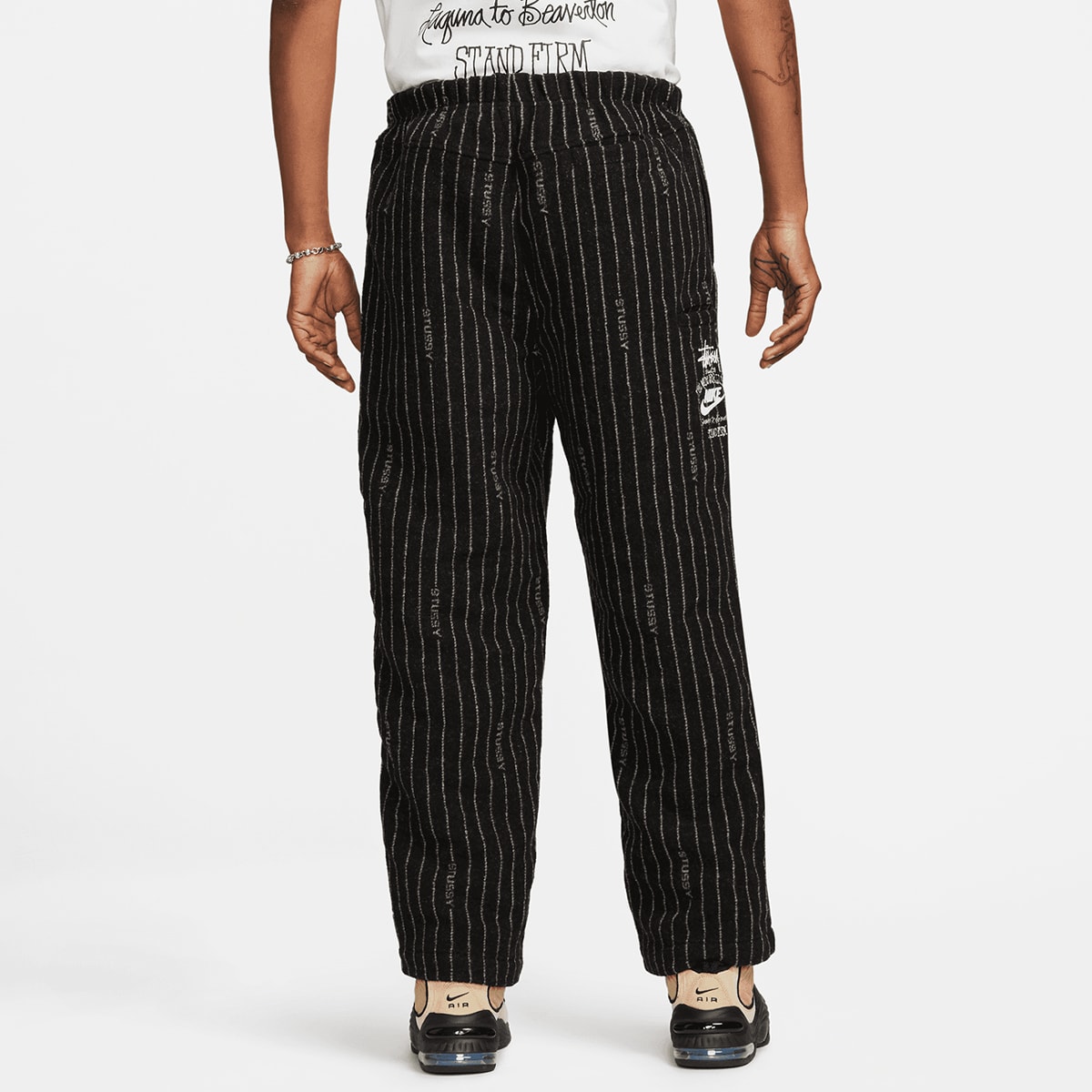 Nike x Stussy Stripe Wool Pant (Antique Black) | END. Launches