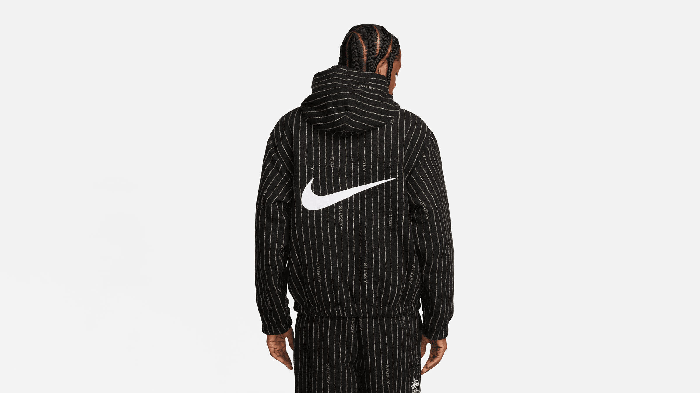 フラワーオブライフ Stussy x Nike Striped Wool Jacket Black - 通販