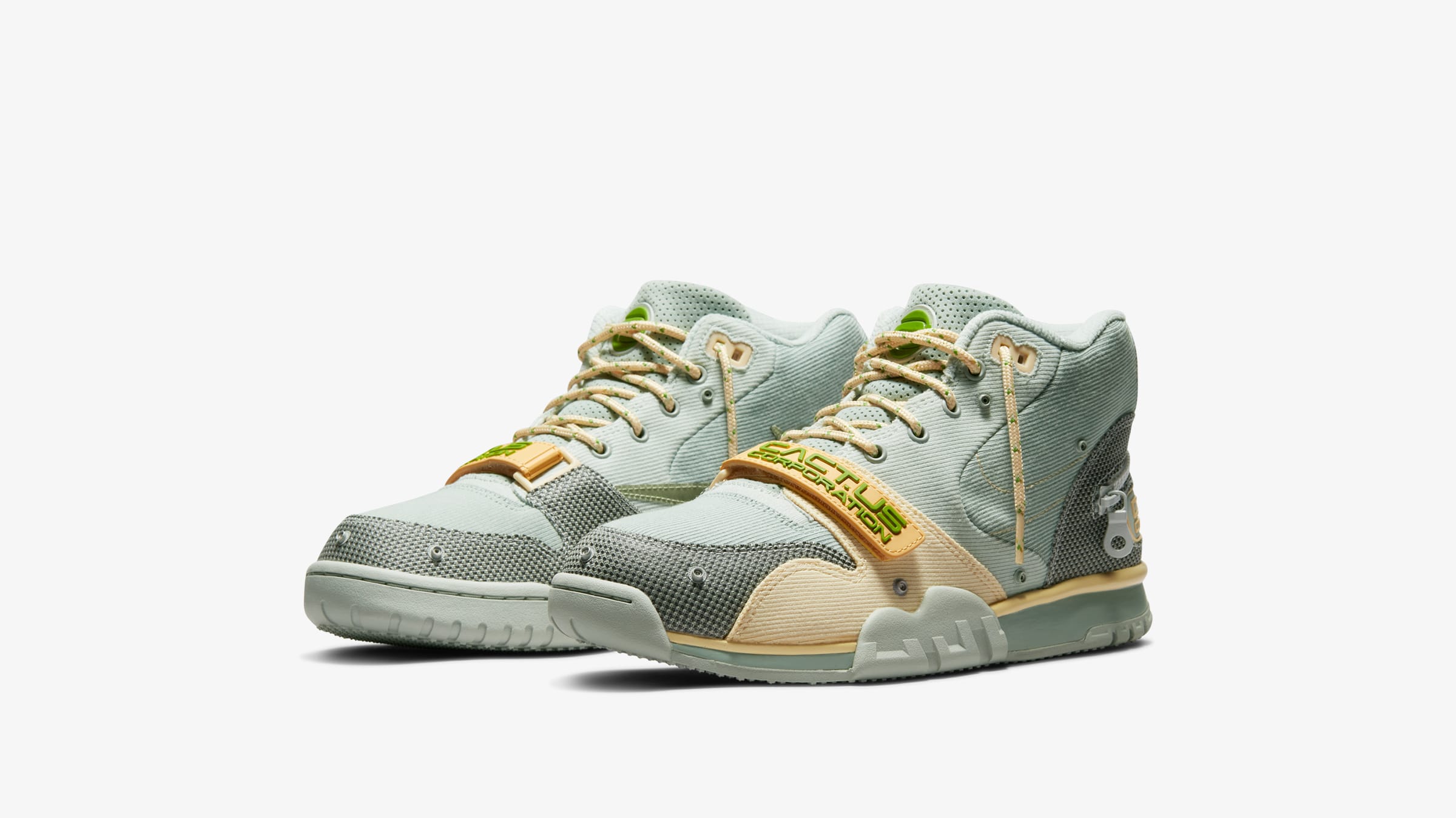 Nike x Travis Scott Air Trainer 1 (Grey, Olive & Sage) | END. Launches