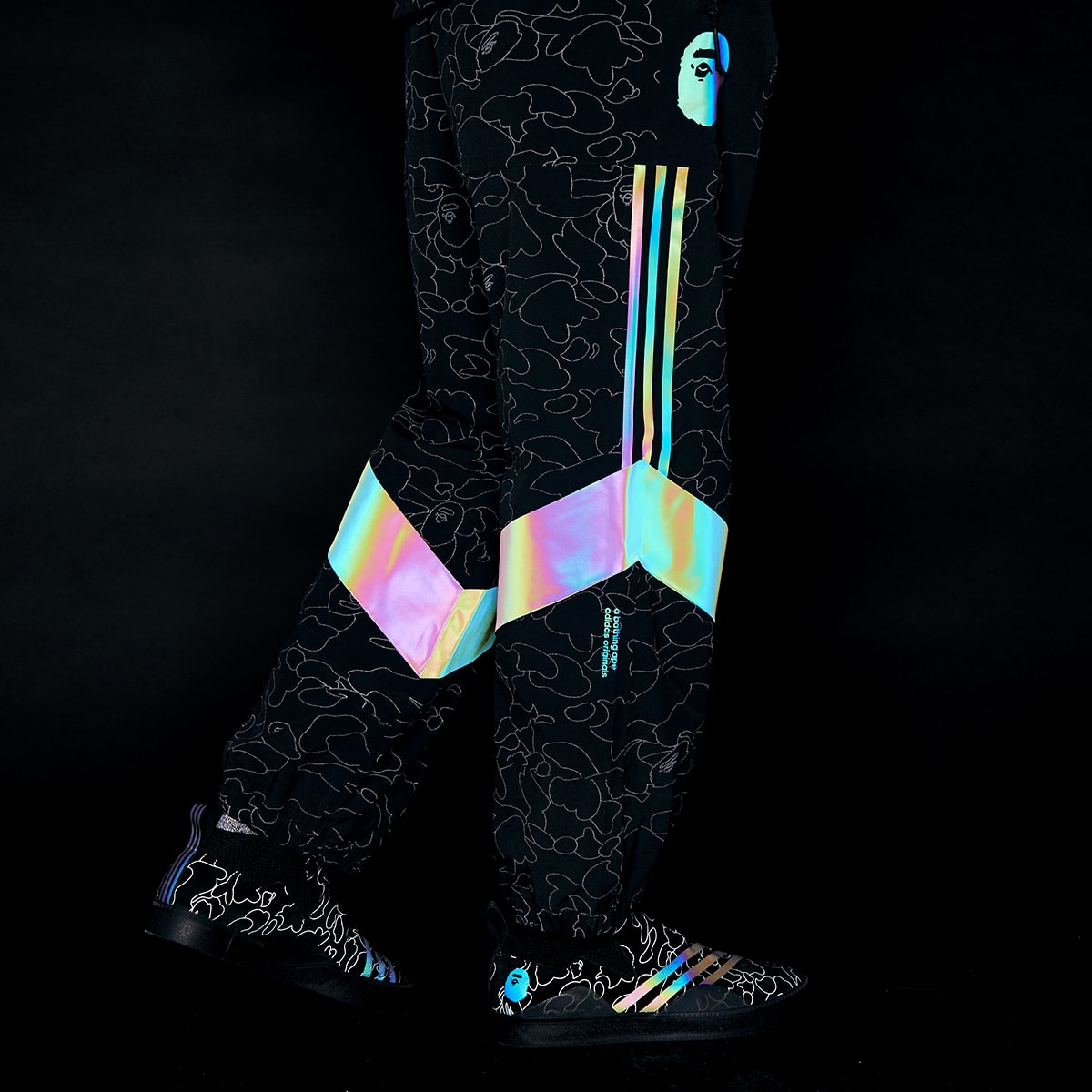 Adidas Consortium x Bape Slope Trotter Pant (Black) | END. Launches