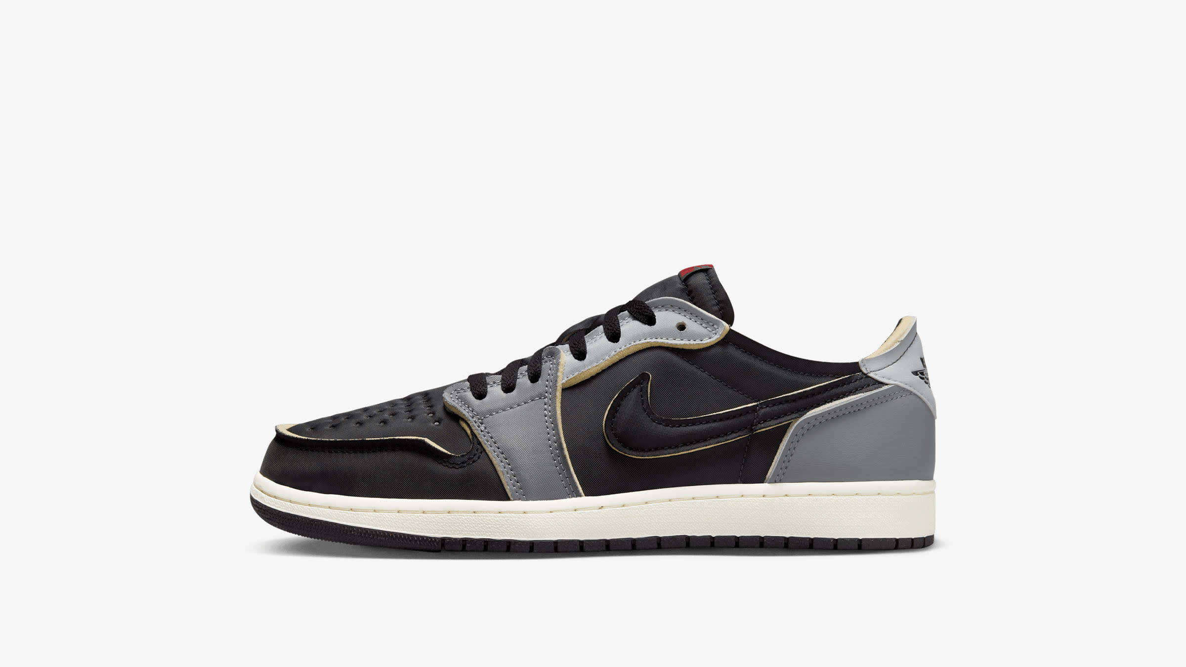 Air Jordan 1 Retro Low OG EX (Black, Red, Grey & Coconut Milk