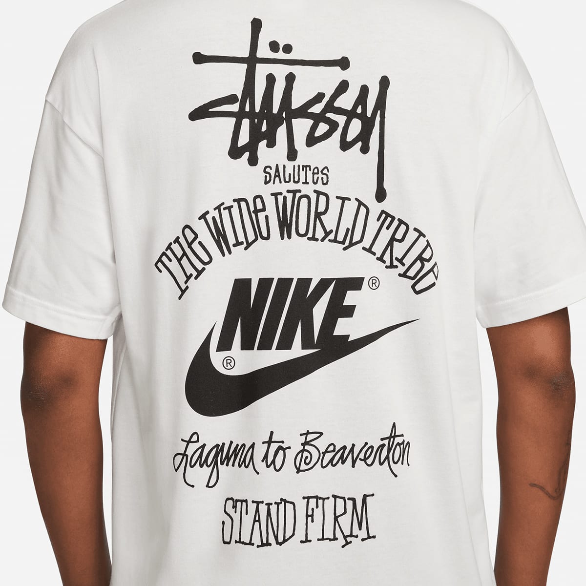 Nike Stssy x T-Shirt - White | Black / M