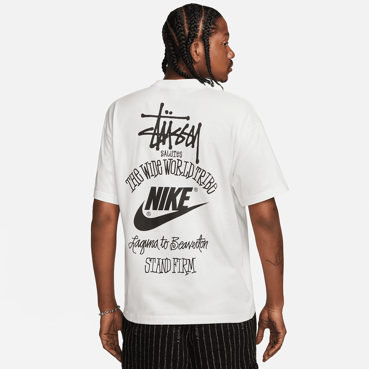 Nike x Stussy Graphic Tee (White & Black) | END. Launches