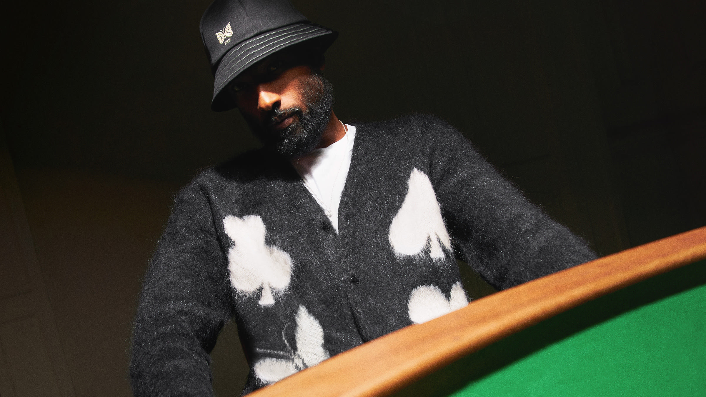 END. x Needles 'Blackjack' Mohair Cardigan (Blackjack) | END