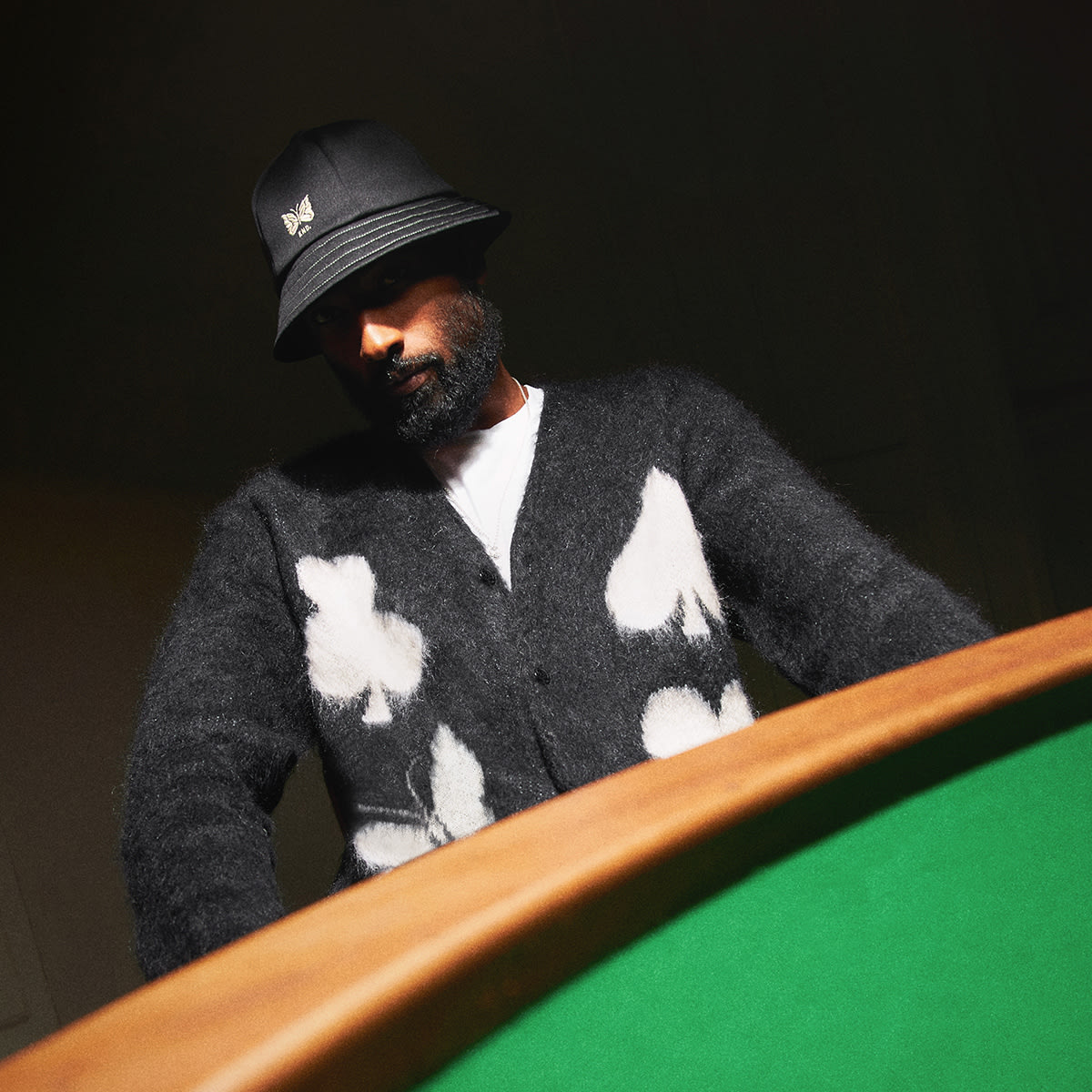 END. x Needles 'Blackjack' Mohair Cardigan (Blackjack) | END. Launches