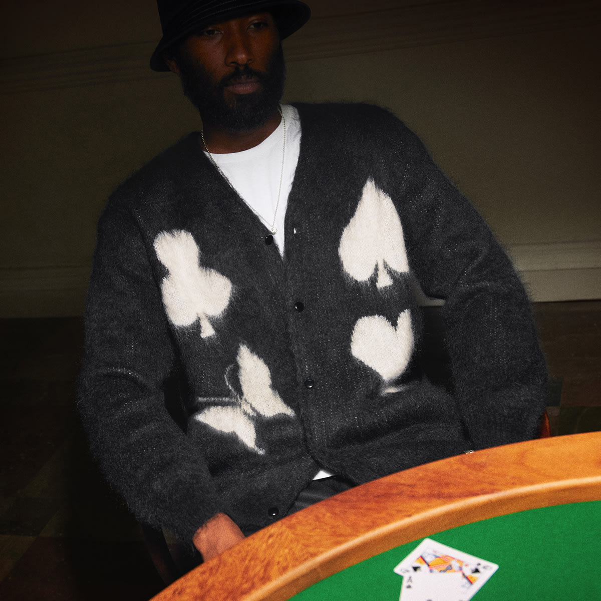 END. x Needles 'Blackjack' Mohair Cardigan (Blackjack) | END. Launches