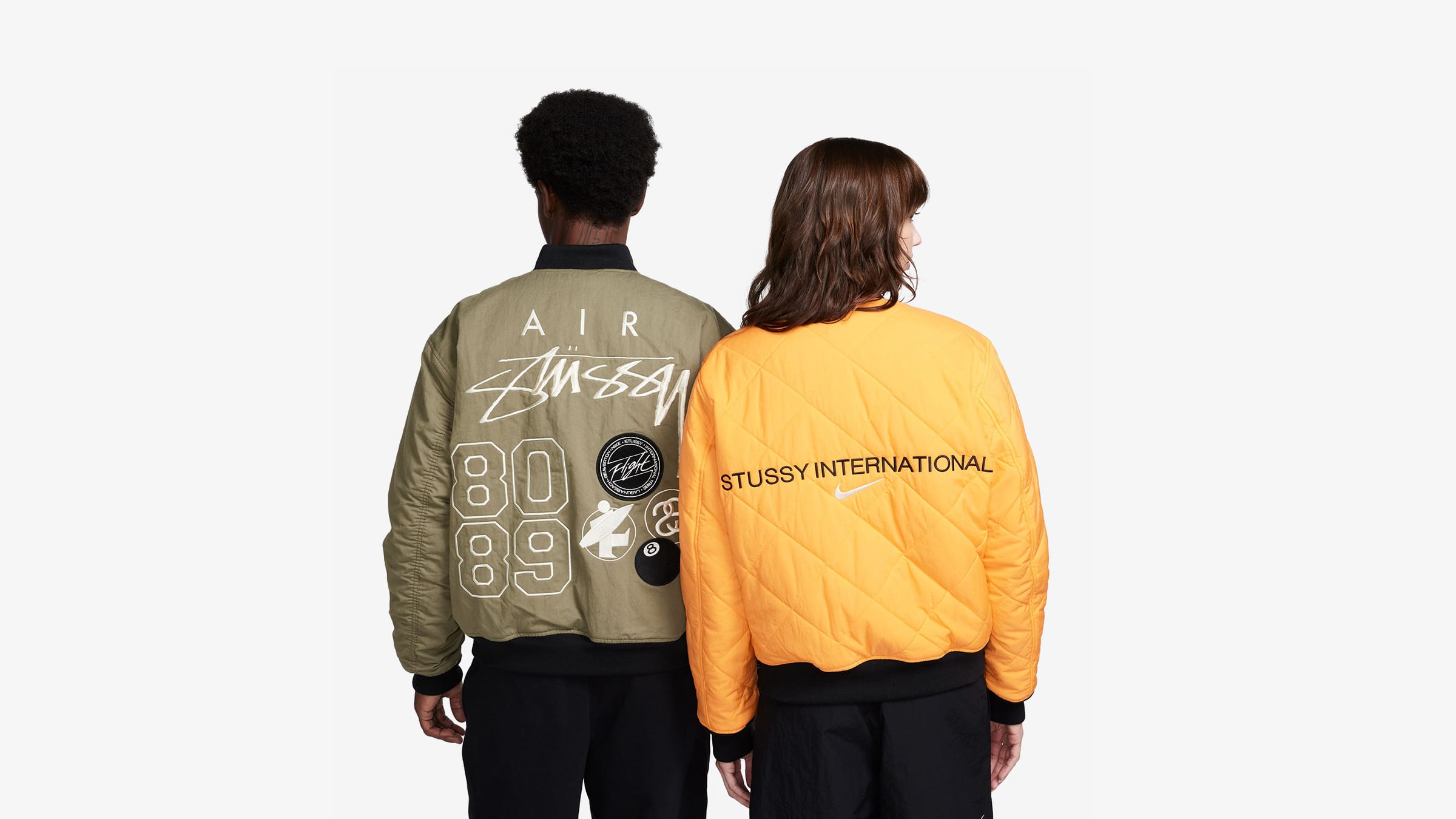 Nike x Stussy Jacket (Olive, Mandarin & Sail) | END. Launches