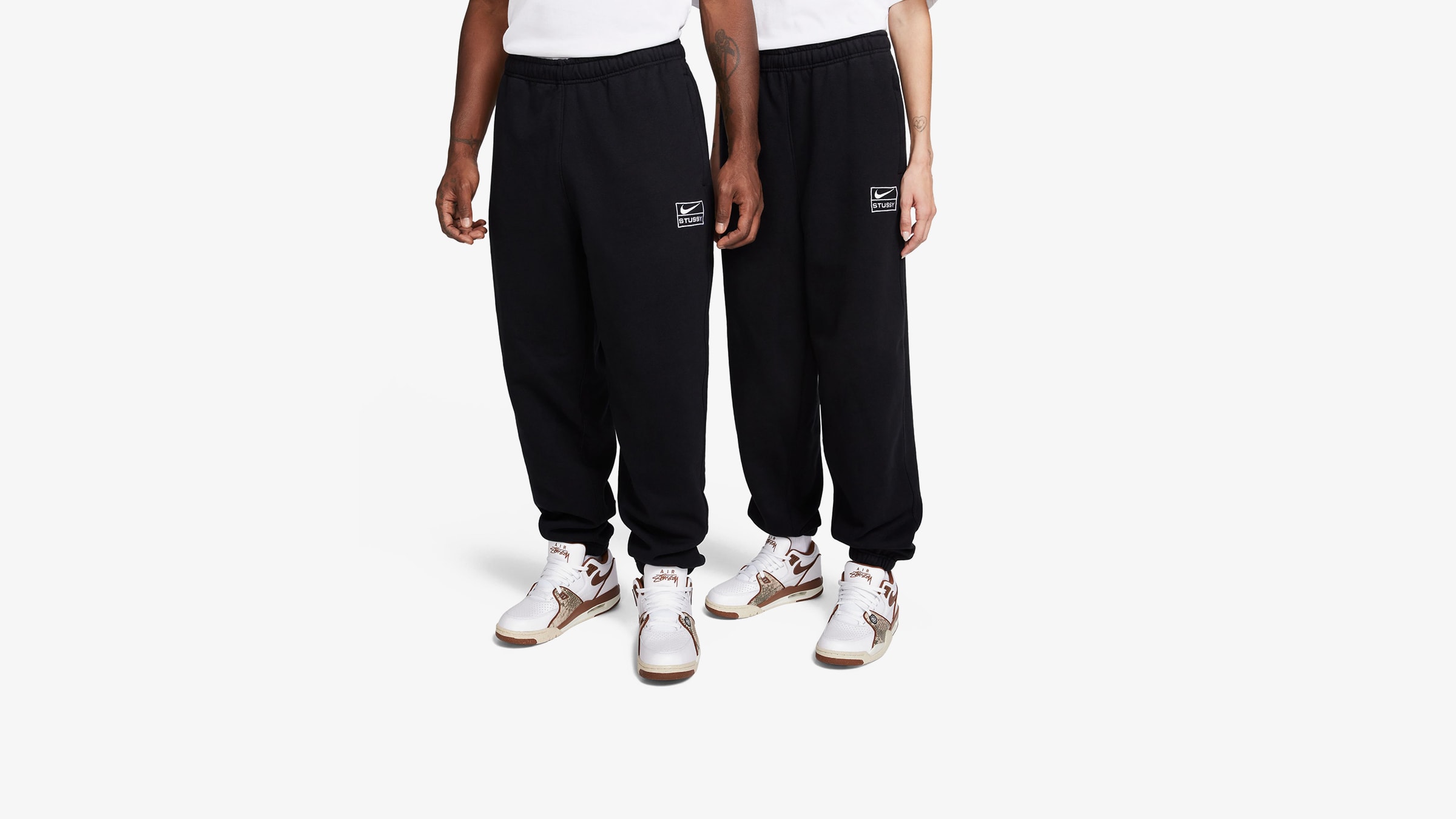 Nike x Stussy Fleece Pant (Black & White) | END. Launches