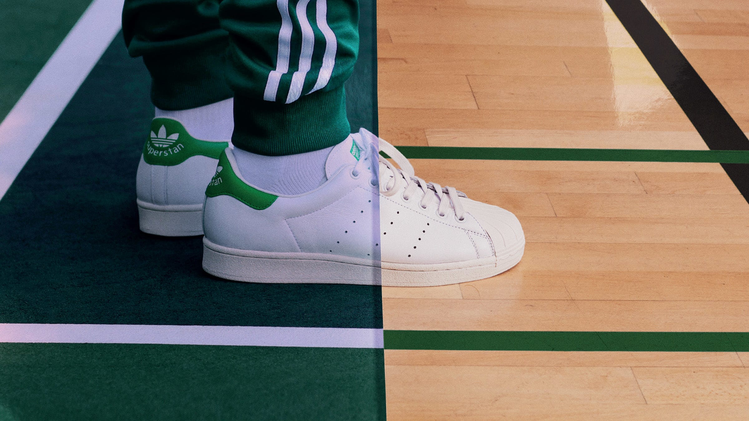 adidas superstan on feet