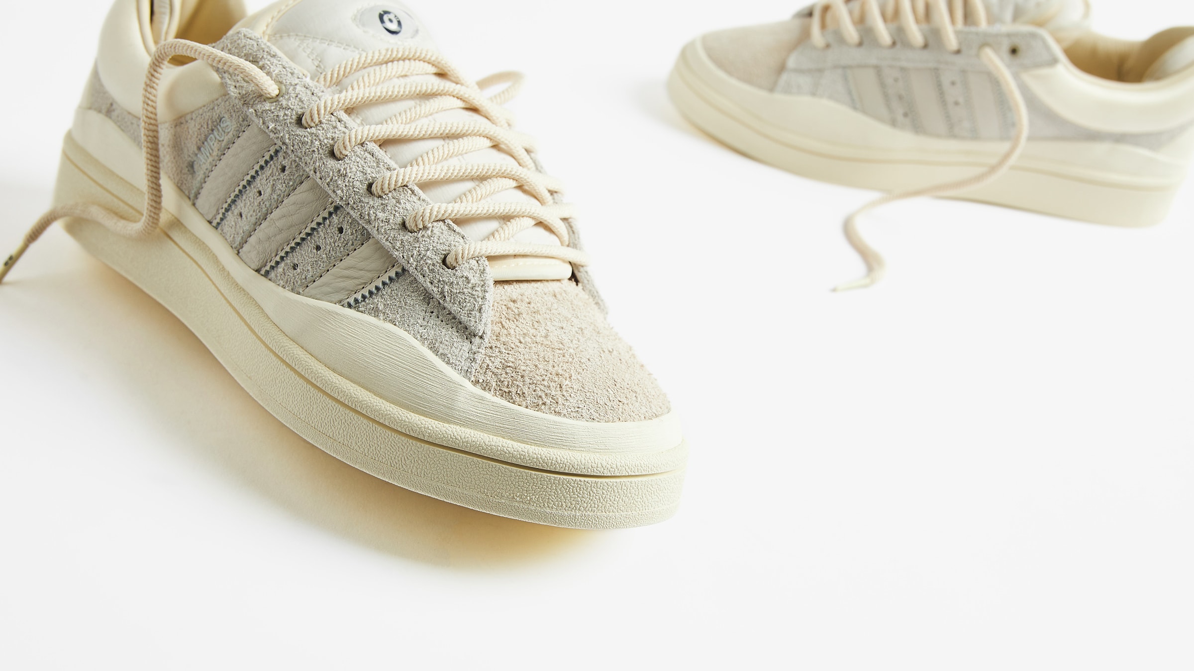 Adidas Bad Bunny Campus Light (Alumina & Chalk White) | END. Launches