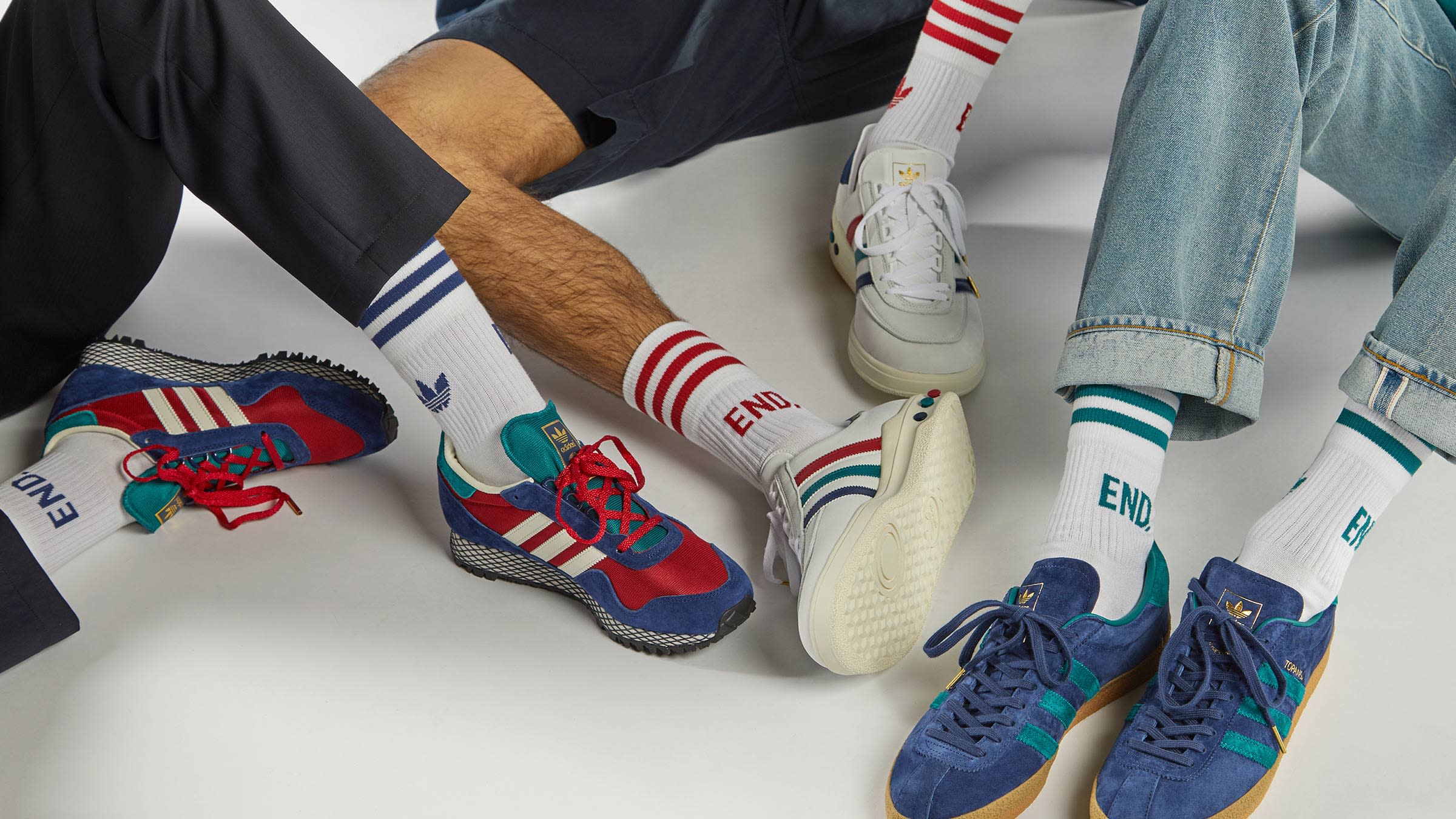 END. x Adidas 'Three Bridges' Sock (White) | END. Launches