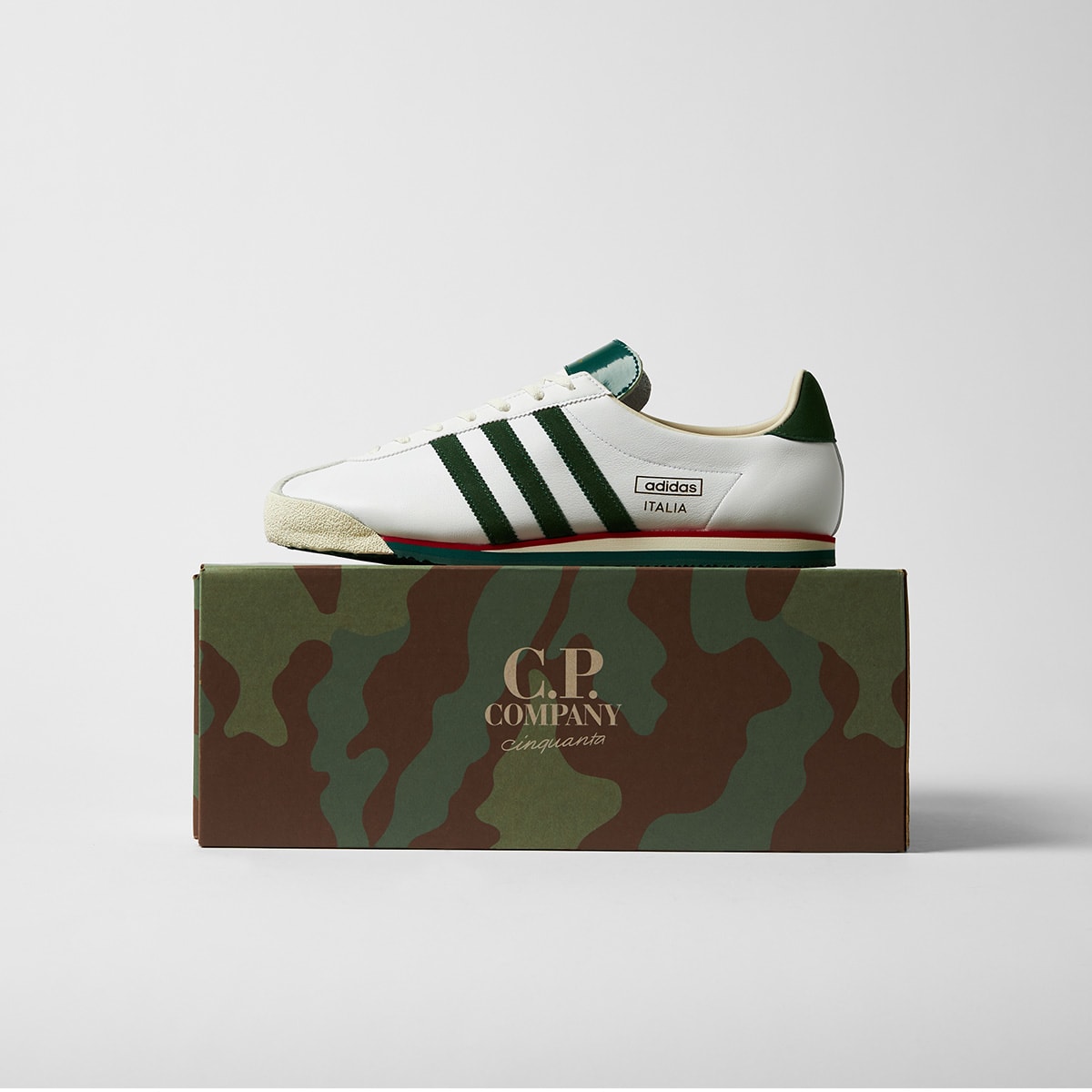 Adidas x C.P. Company Italia Spzl (White & Bold Green) | END. Launches