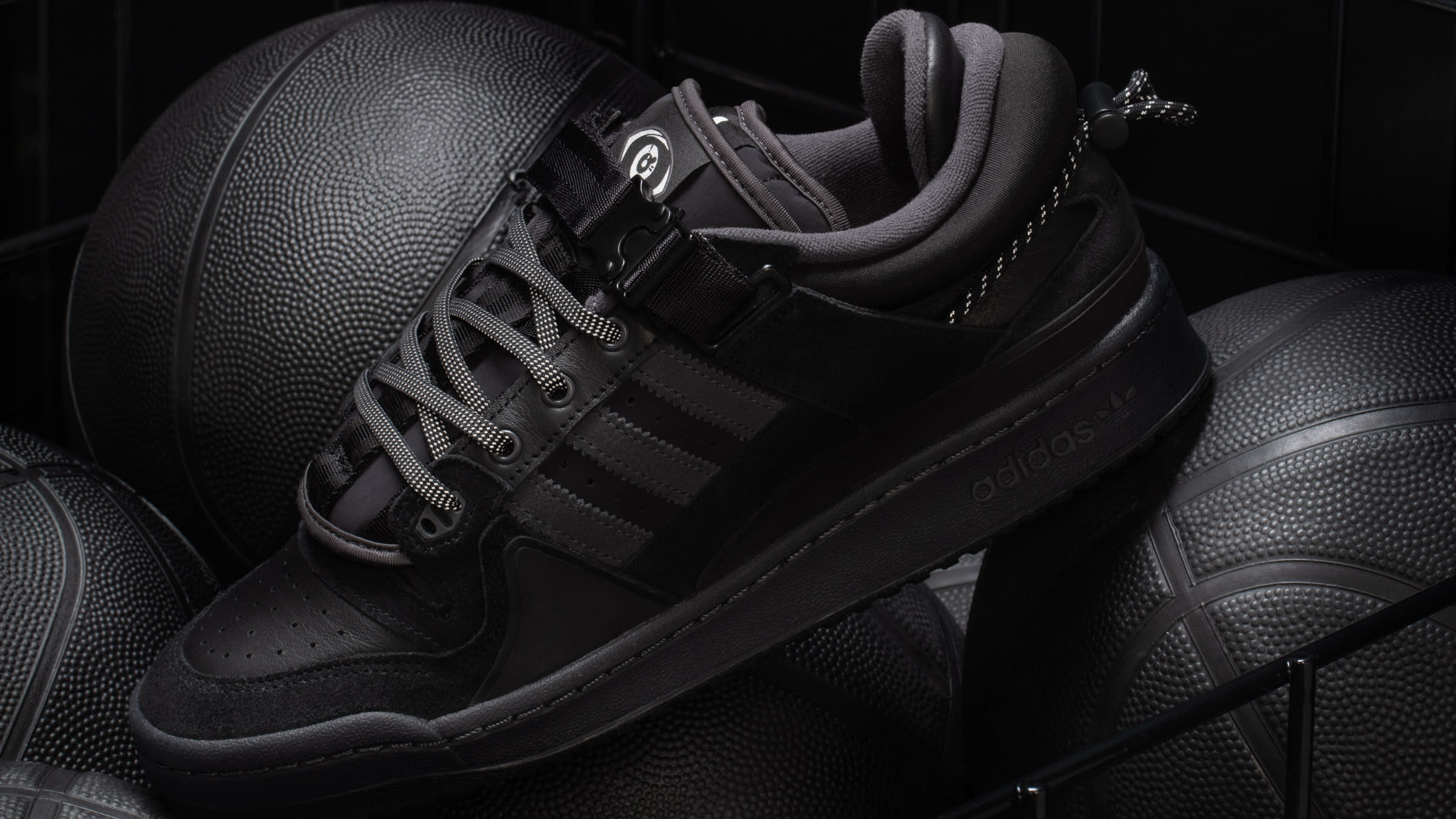 bad bunny x adidas forum black