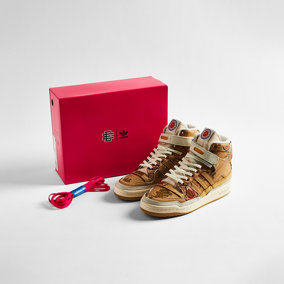 Adidas x Eric Emanuel x McDonalds Forum 84 Hi (Off White & Team ...