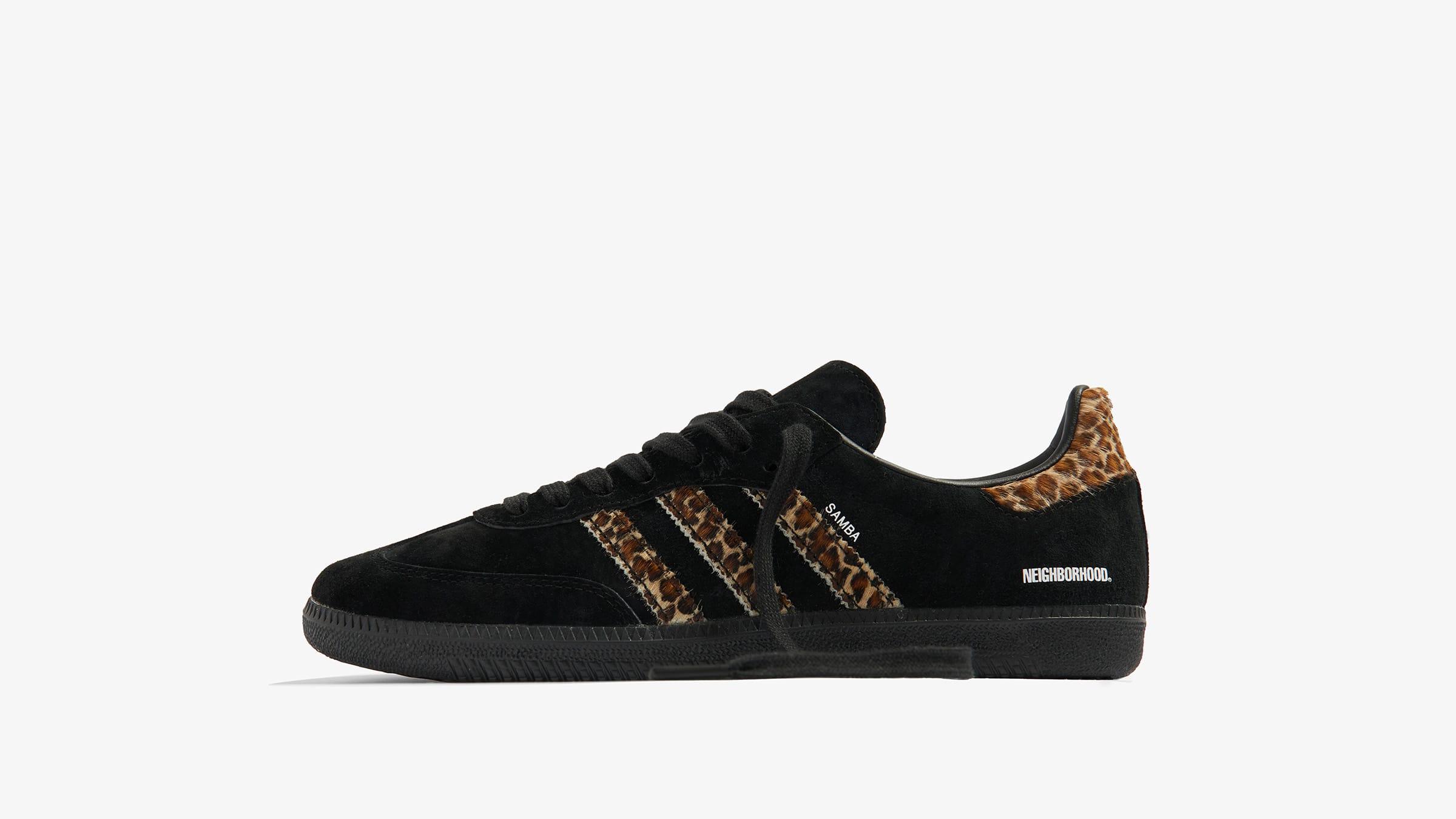 END. x Adidas x Neighborhood Samba (Black & Leopard) | END. Launches