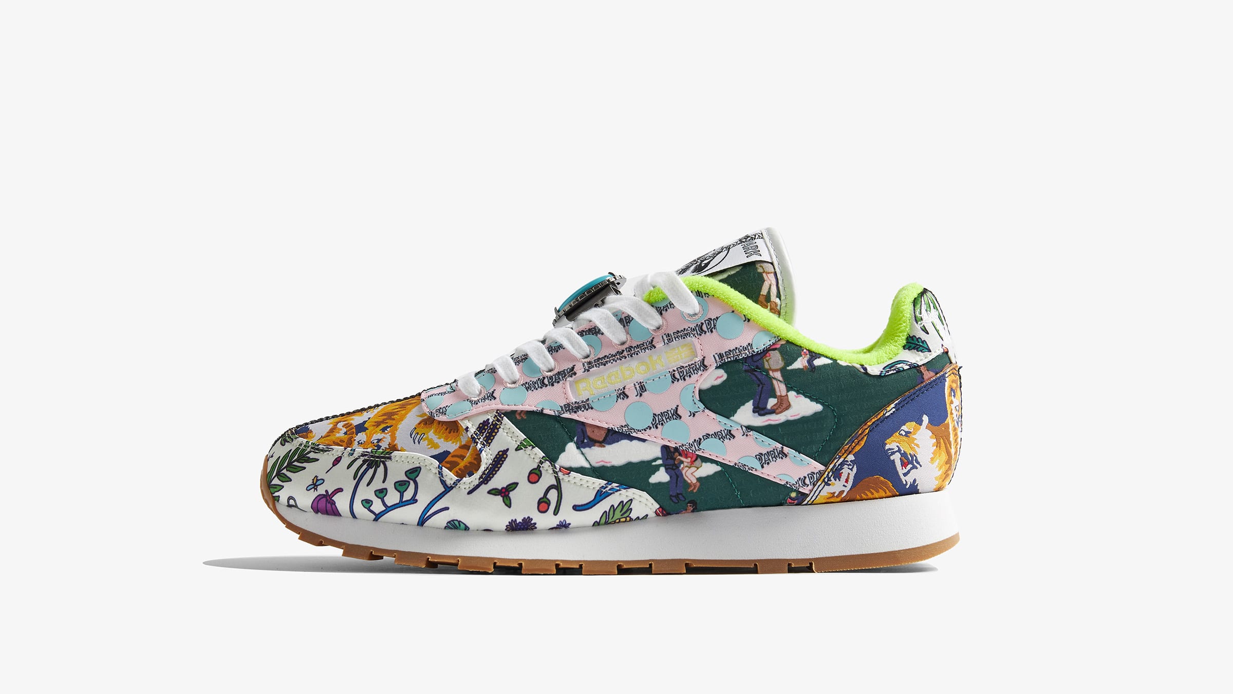 Reebok x Jurassic Park Classic Leather (Black, White \u0026 Acid Yellow) | END.  Launches