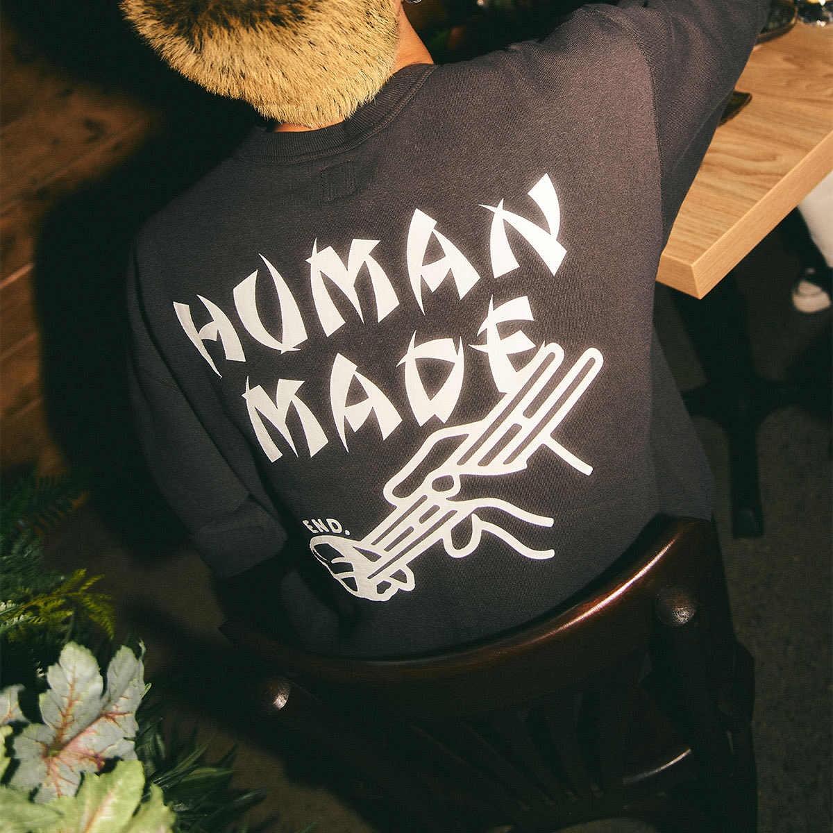 END. x Human Made Sushi Sweat (Black) | END. Launches