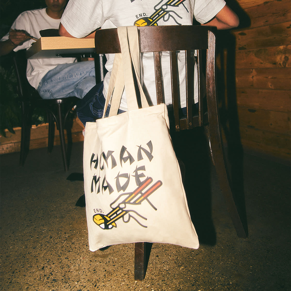 END. x Human Made Sushi Tote Bag (White) | END. Launches