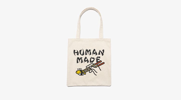 HUMAN MADE x END. Sushi Tote Bag White-