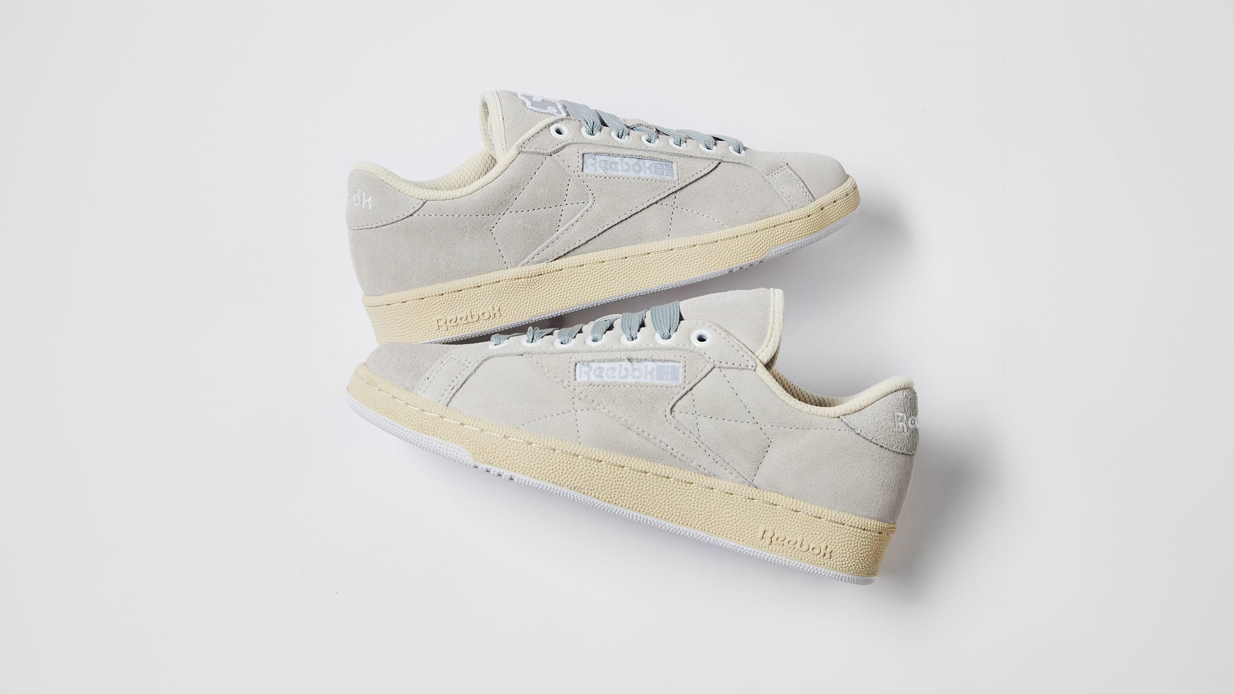 Reebok x Sneeze Club C Grounds (Grey, Alabaster & White) | END