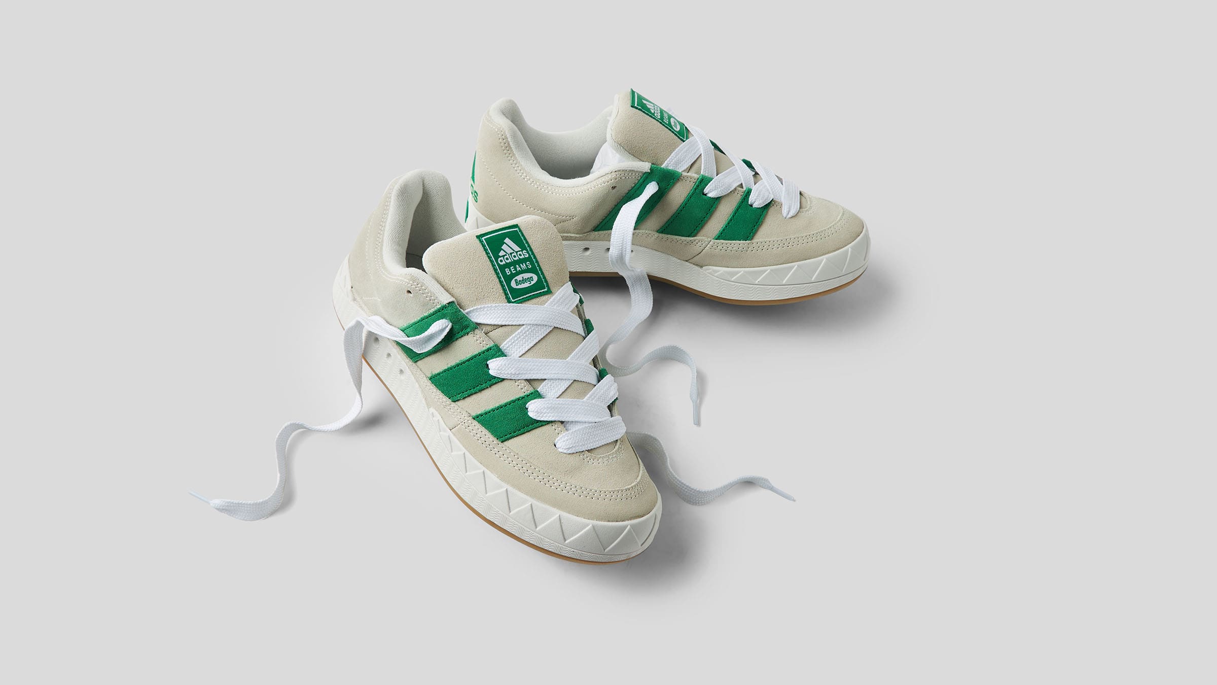 Adidas x Bodega x Beams Adimatic (Off White & Green) | END. Launches