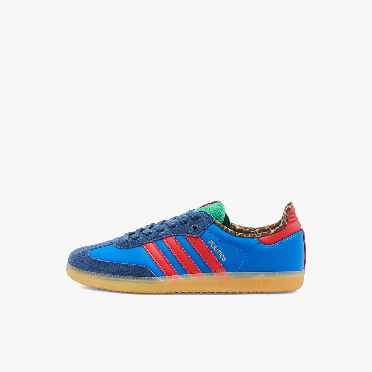 Adidas x Politics Samba (Bluebird & Better Scarlet) | END. Launches