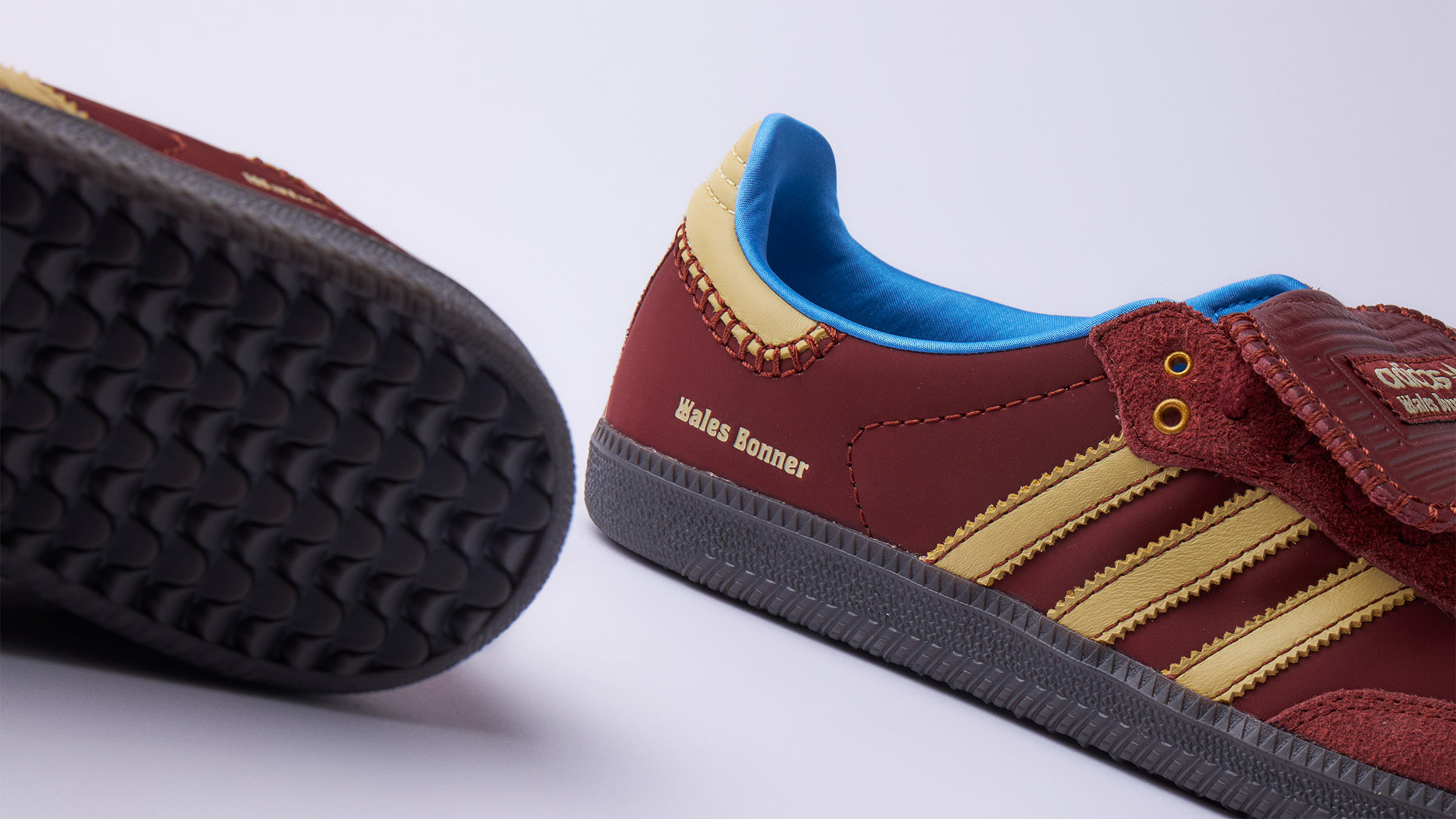 Adidas x Wales Bonner Samba (Fox Brown, Beige & Lucky Blue) | END