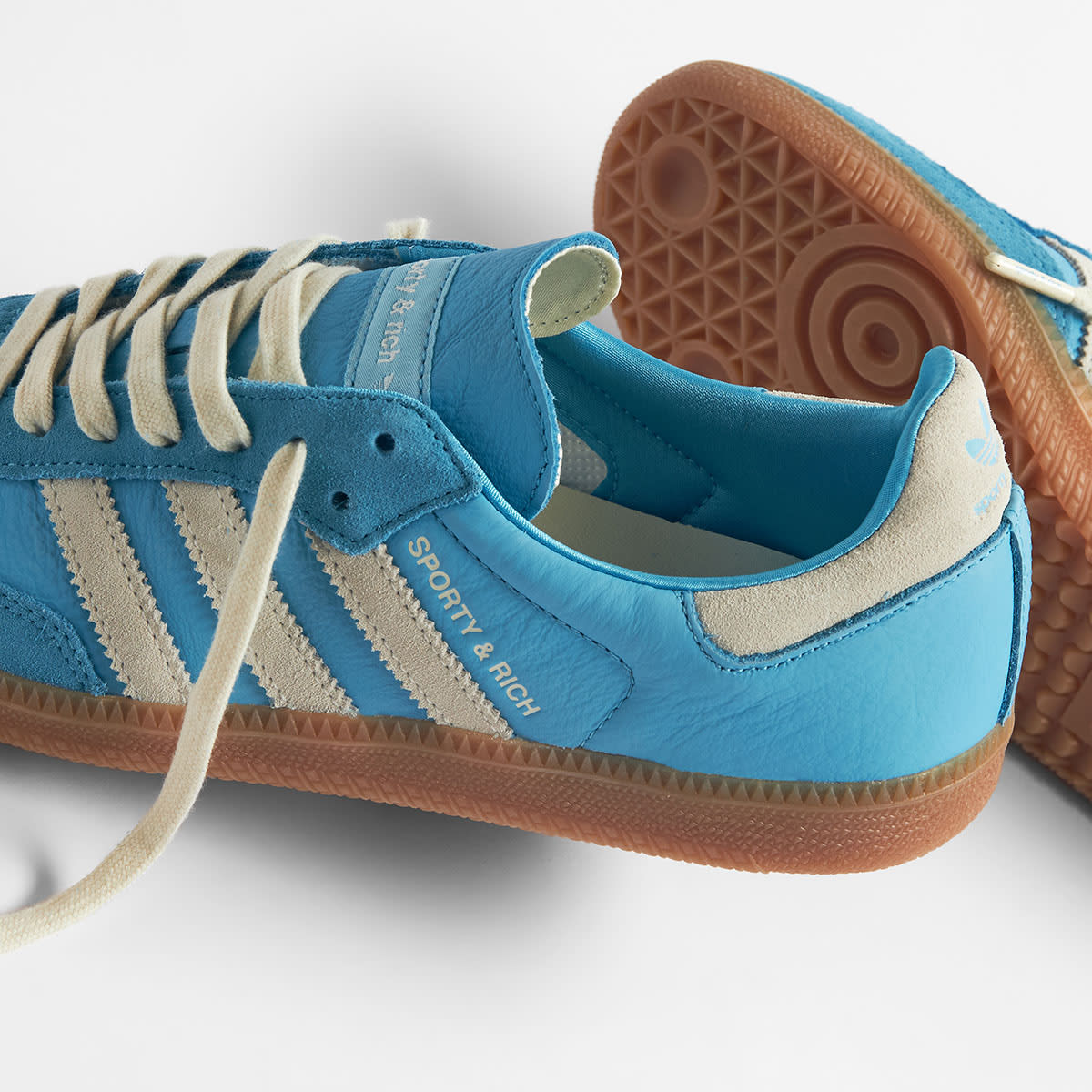 Adidas x Sporty & Rich Samba OG (Blue Rush & Cream White) | END