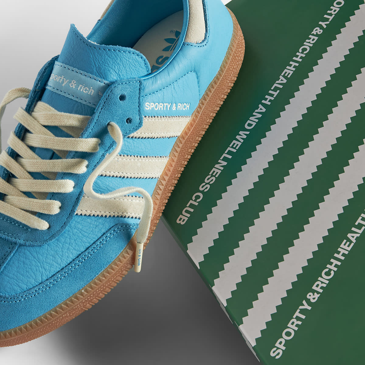 Adidas x Sporty & Rich Samba OG (Blue Rush & Cream White