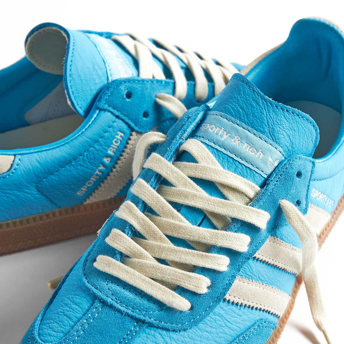 Adidas x Sporty & Rich Samba OG (Blue Rush & Cream White) | END