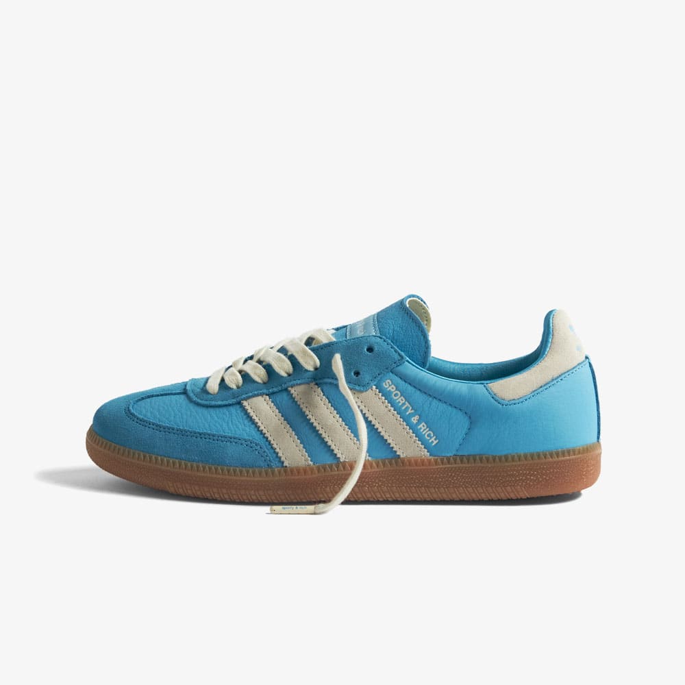Adidas x Sporty & Rich Samba OG (Blue Rush & Cream White) | END