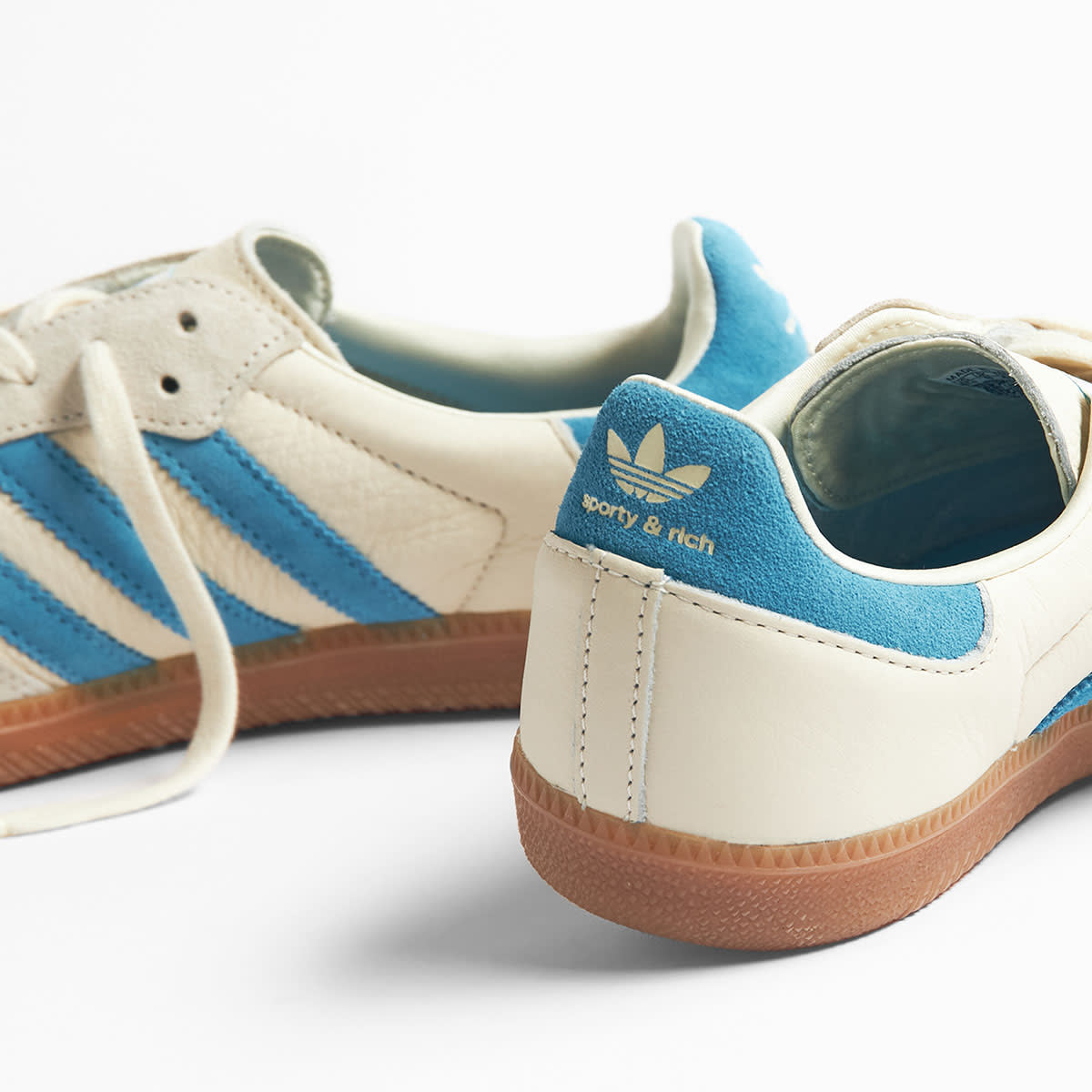 Adidas x Sporty & Rich Samba OG (Cream White & Blue Rush) | END