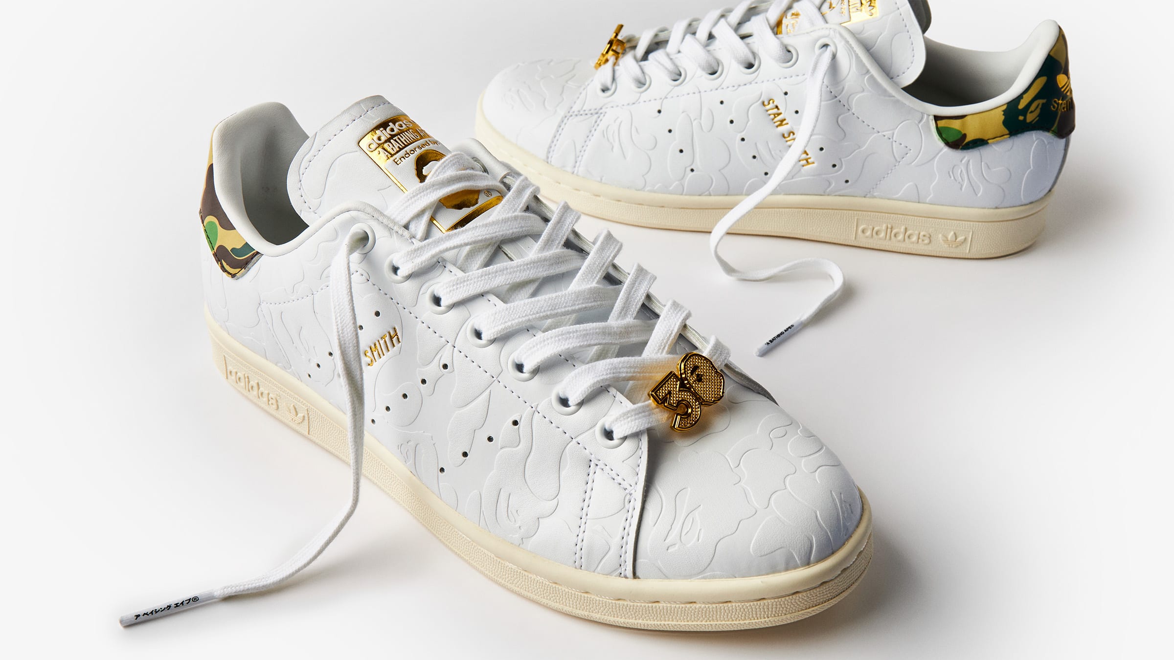 Adidas x BAPE Stan Smith (White & Off White) | END. Launches