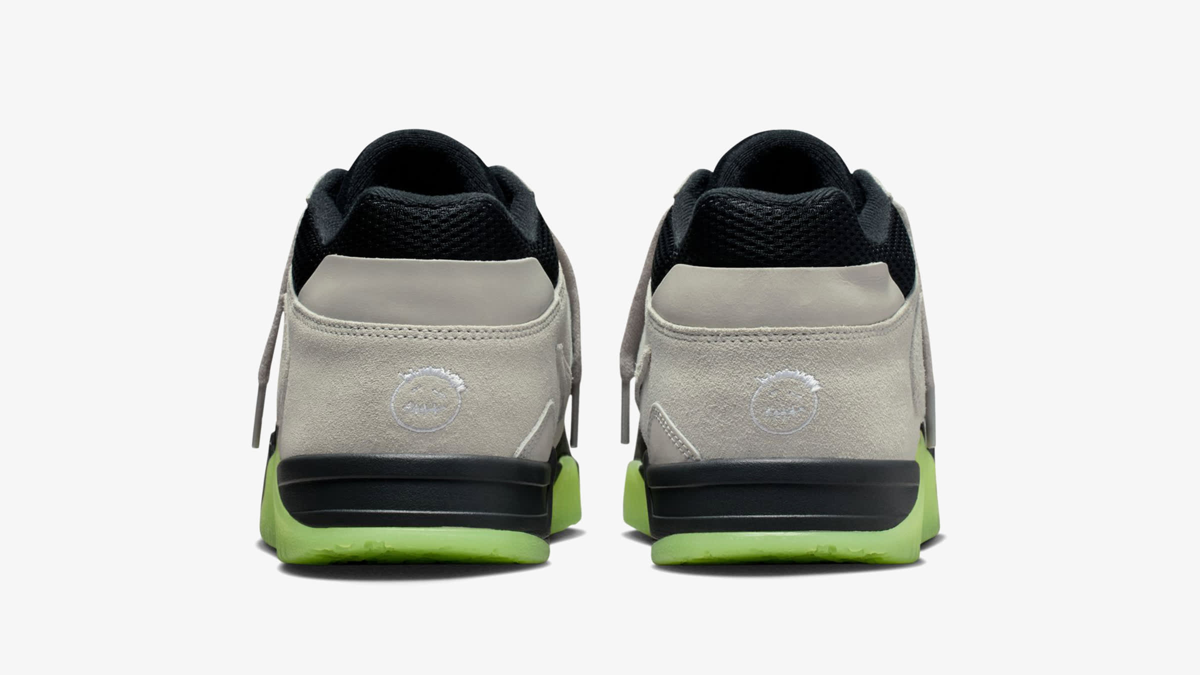 Chase B x Jordan Jumpman Jack Night Silver top down view