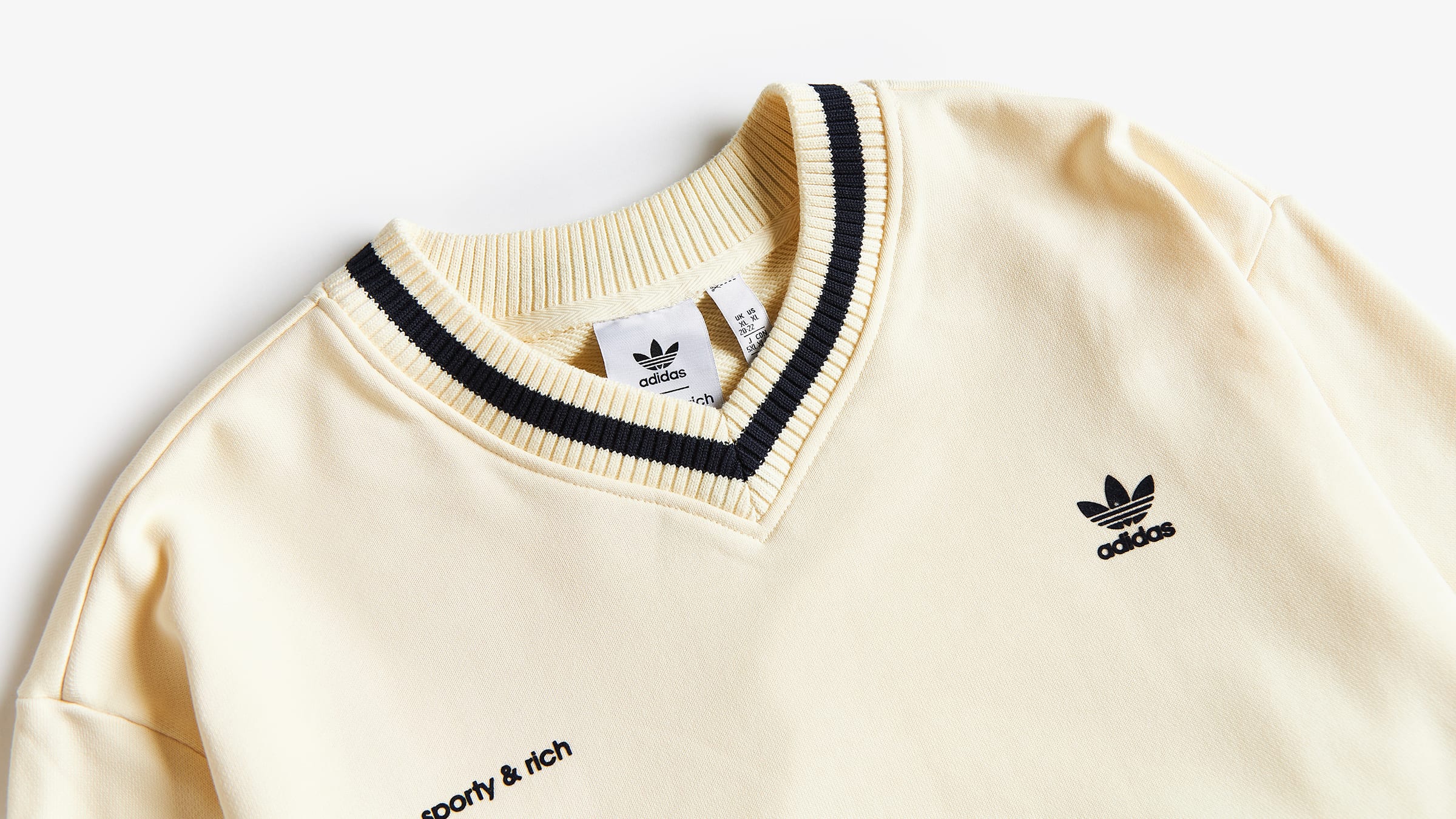 X Sporty & V-Neck Sweater (Cream White) | END. Launches